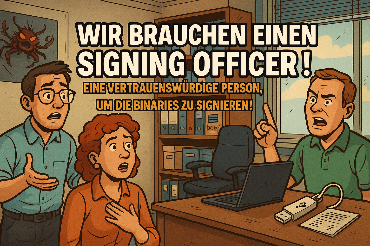 Wir brauchen einen Signing Officer!