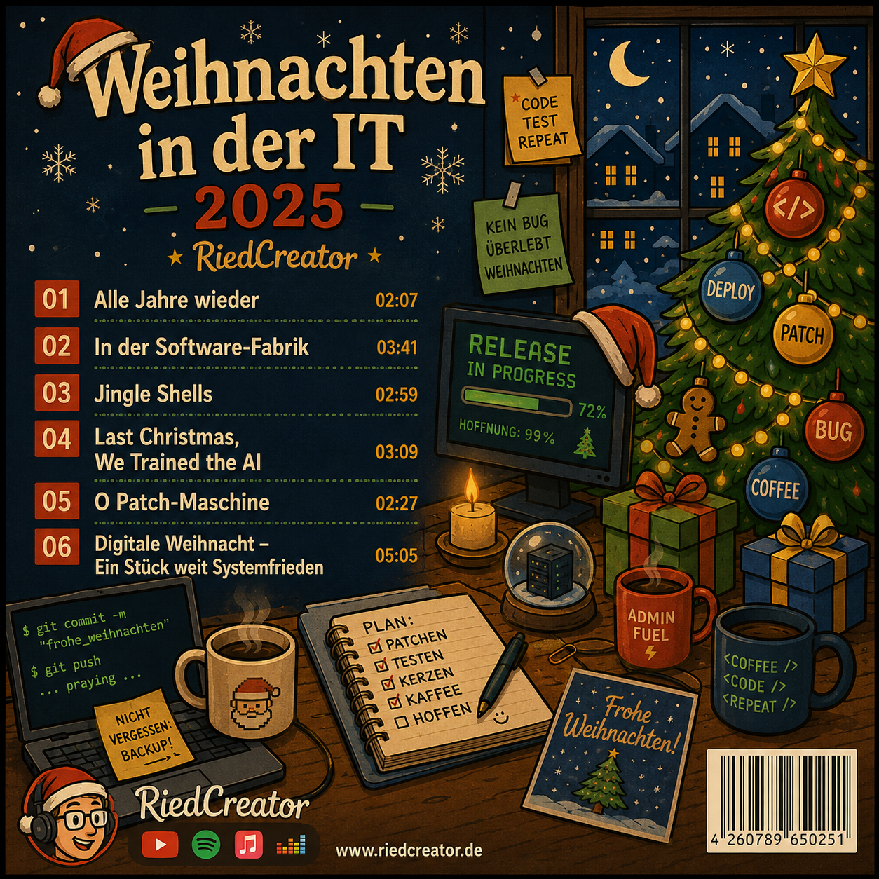 Back artwork for Weihnachten in der IT 2025