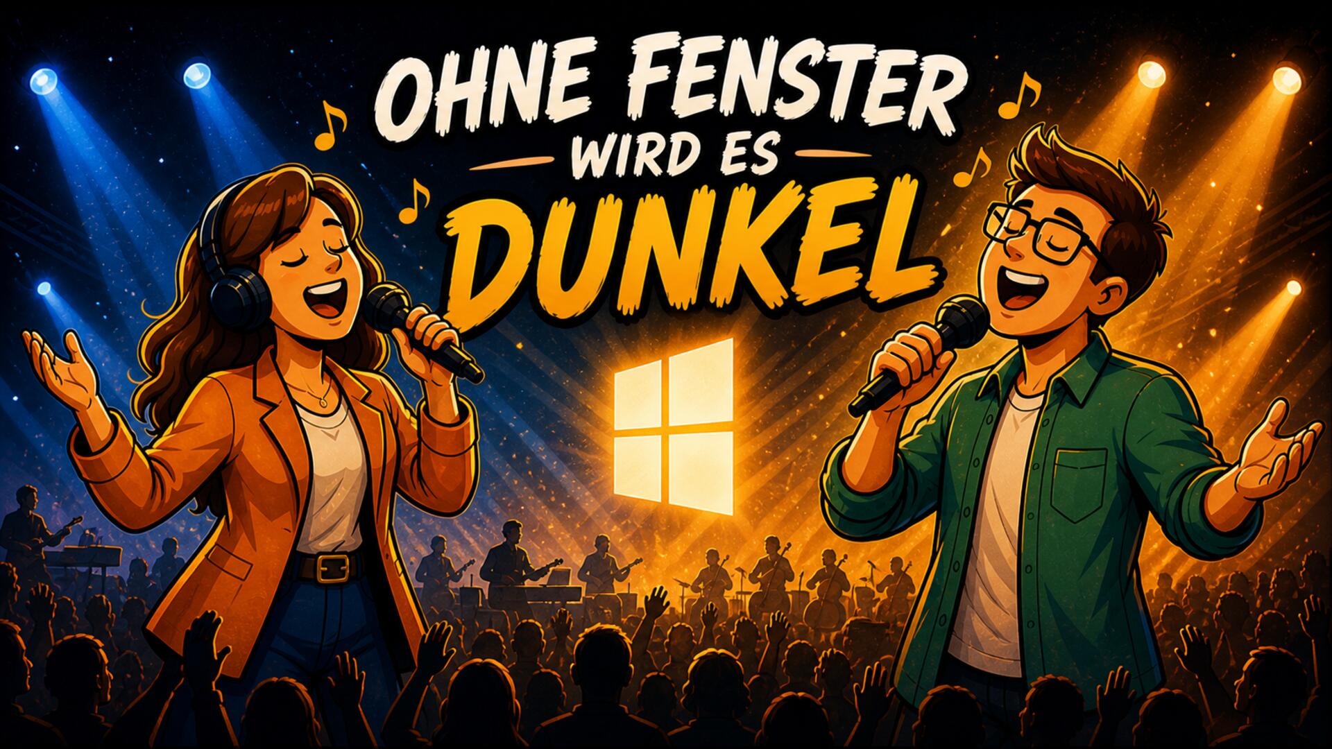 Ohne Fenster wird es dunkel